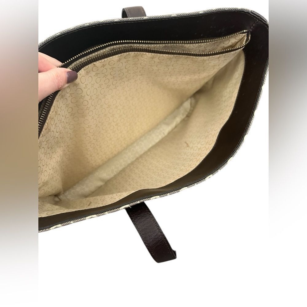 CELINE Macadam Tote with Leather Trim - Picture 11 of 13